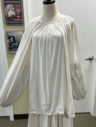 16th - 17th Century, Reproduction Flowy Cotton Chemise, Pilgrim-style - SZ Large - Picture 2 of 20
