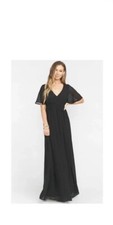 Show Me Your Mumu Maxi Dress Size M Black Chiffon Emily Empire New In Package