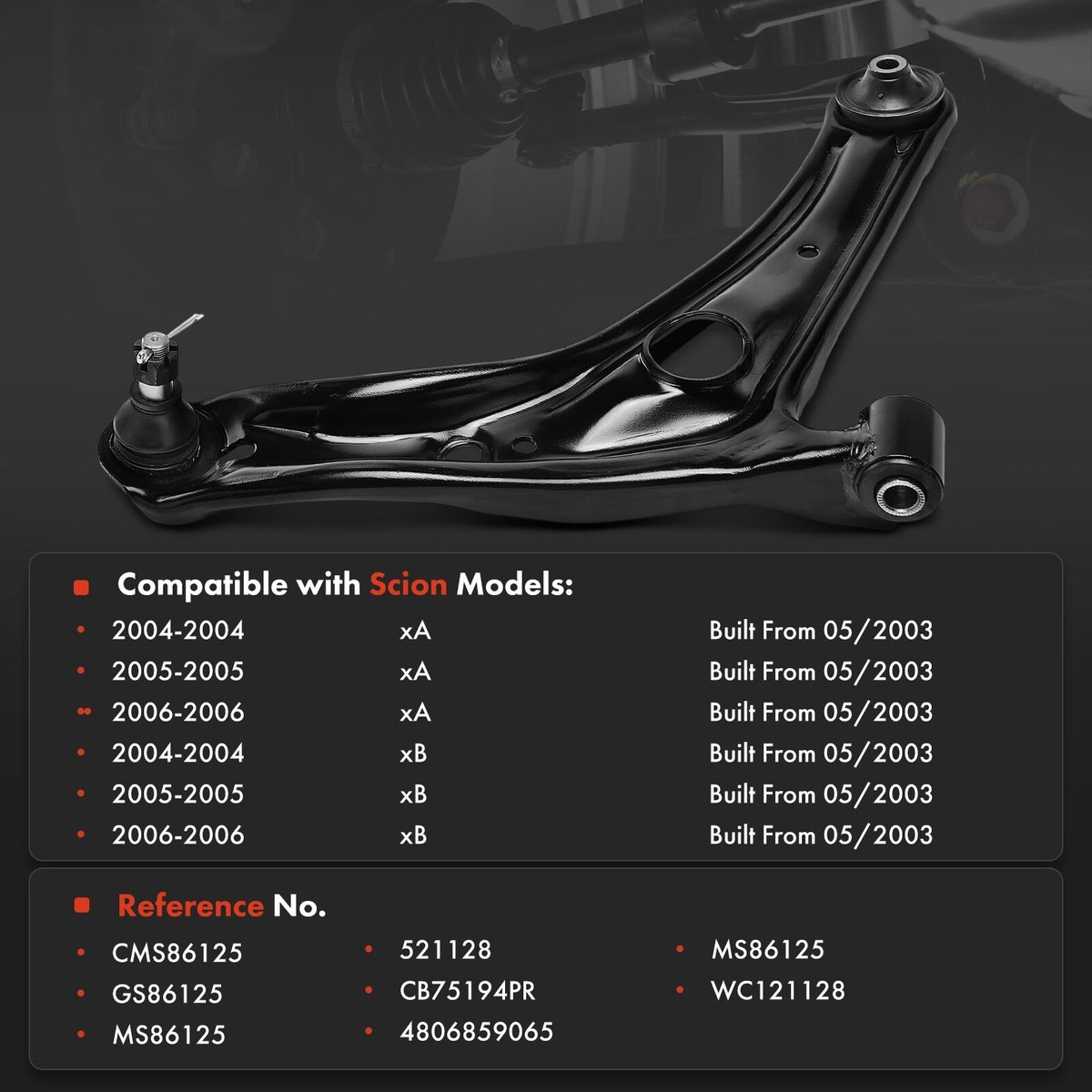 Scion Control Arm Front Passenger Side Lower Control Arm With