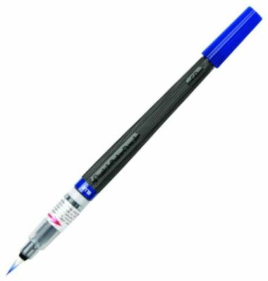 NEW Pentel Arts Color Brush Pen BLUE, GFL-103, Nylon Tip Calligraphy Refillable