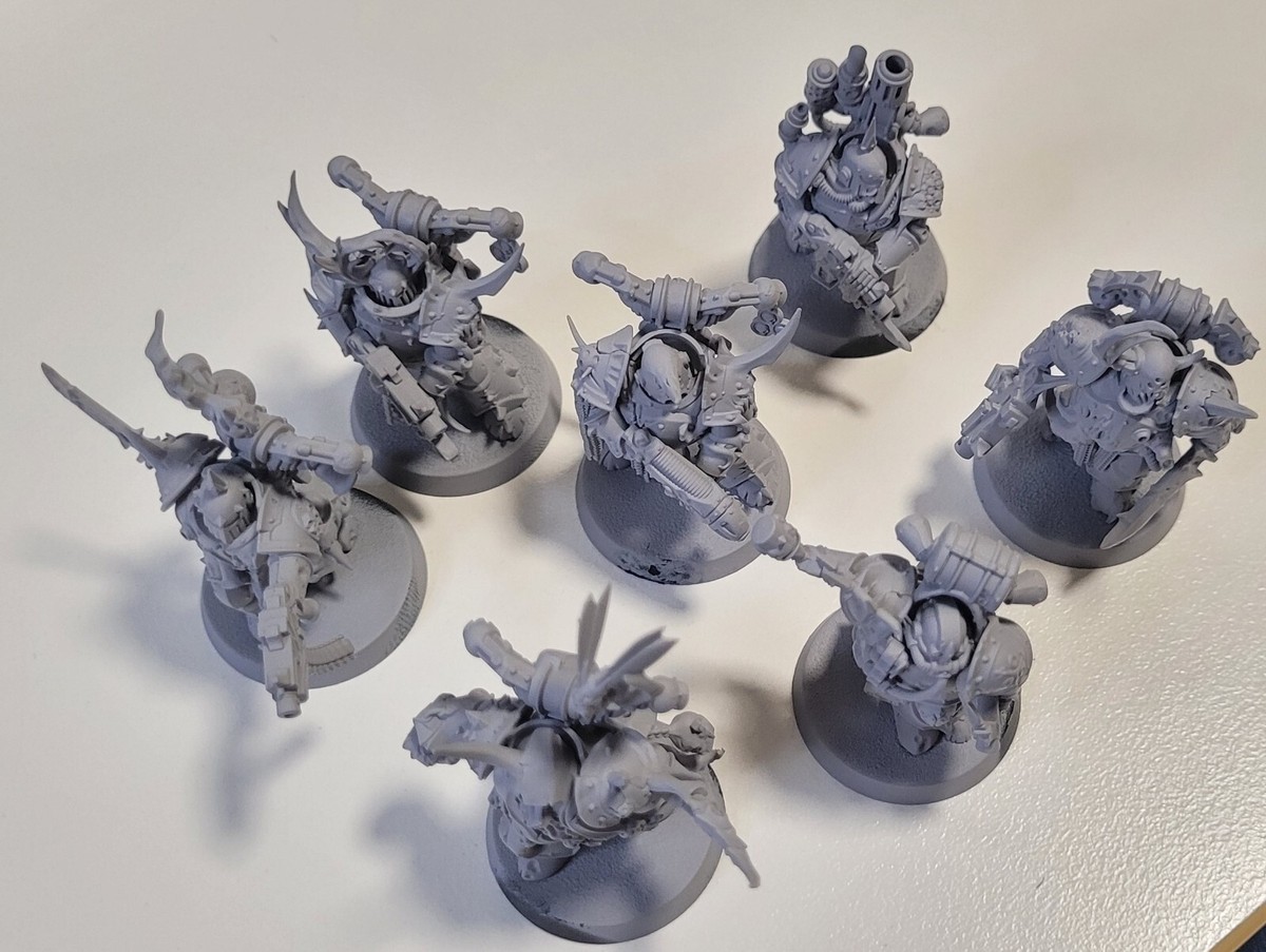 7x PLAGUE MARINES Death Guard DARK IMPERIUM *Built* Warhammer 40k