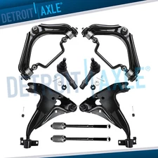 Front Upper Lower Control Arms + Tierods for Explorer Mountaineer 4.0L 4 Door