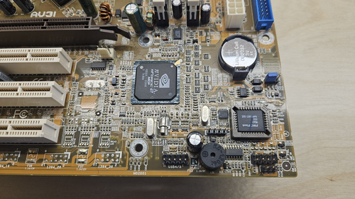 Retro Motherboard Av31 With Old CPU/ No I/O Shield / Retro Gaming - Picture 3 of 12