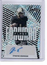 D'Wayne Eskridge 2021 Leaf Flash Forward Silver Auto Autograph Rookie