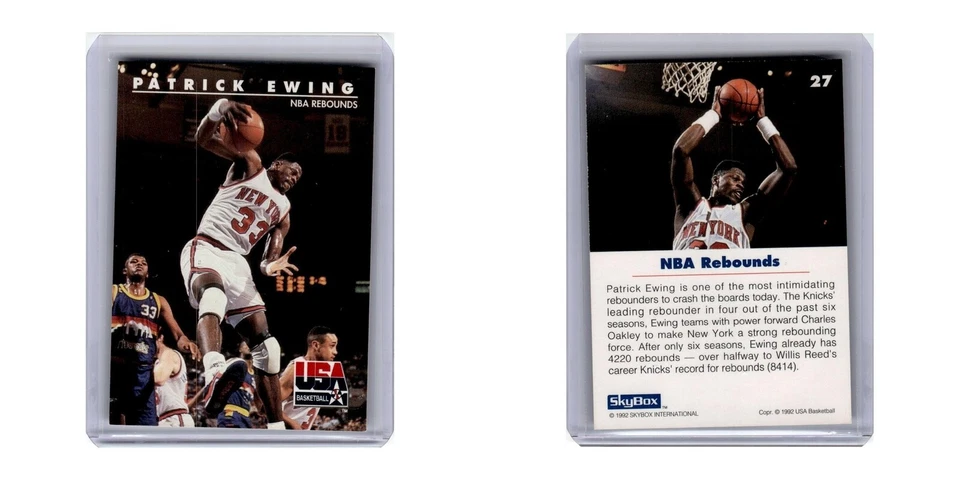 1992 SkyBox USA Patrick Ewing #27 - Image 3 of 3
