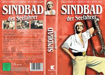 (VHS)  Videokassette - Sindbad der Seefahrer - Douglas Fairbanks jr. (1947)