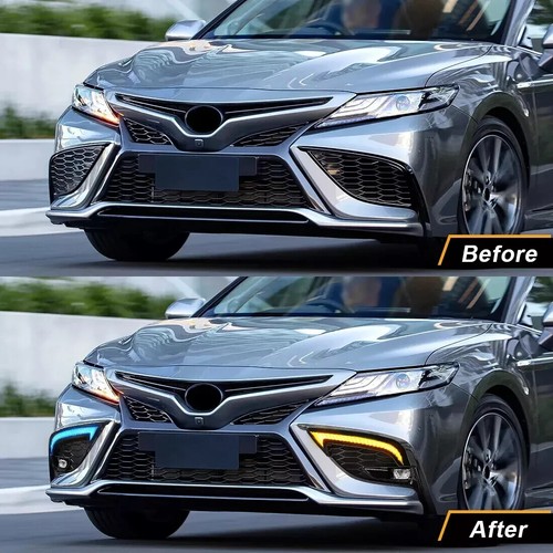 LED Daytime Running Light DRL Fog Lamp Bezel For 2021-2024 Toyota Camry SE XSE - Bild 6 von 11