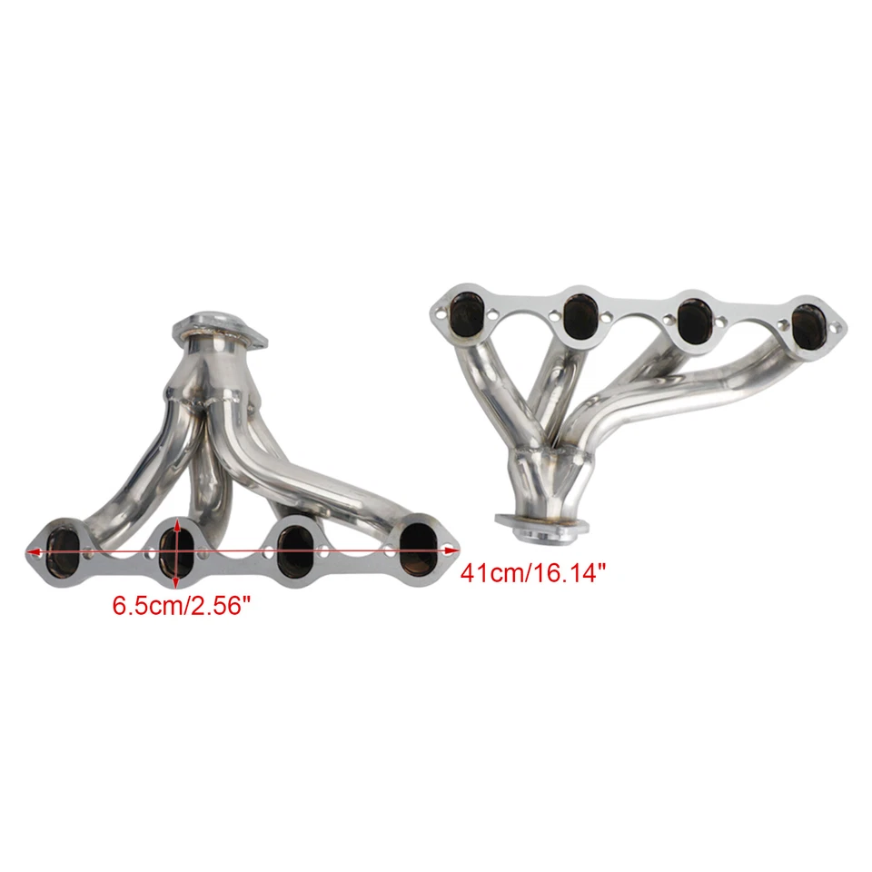 Stainless Exhaust Headers Kit For Ford Mustang 289 302 351 4.7L 5.0L 5.8L 64-73 - Image 4 of 4