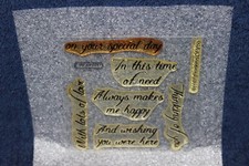 Close To My Heart My Acrylix Cling Stamp Set - Thinking Of You