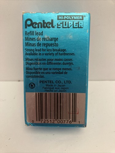 Pentel Super Hi-Polymer Lead Refill (0.7mm) Medium, HB (50-HB), 11 Tubes - Imagen 2 de 4