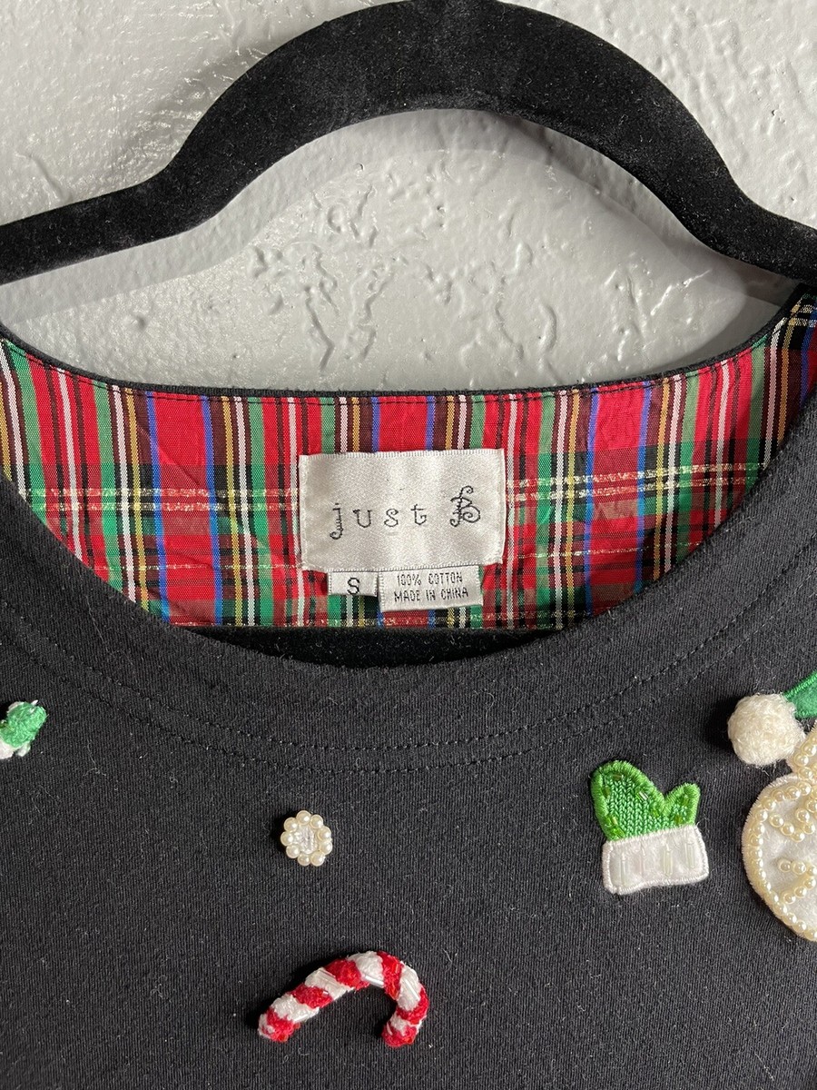 Just B Christmas Santa shirt women size small View 4