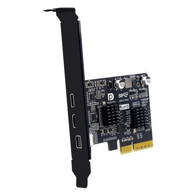 PCI-E X4 auf Typ-C-Video-Erweiterungskarte Unterstützt DP-Video-Desktop-USB1856