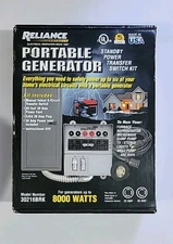 Reliance 30216BRK 6 Circuit 30 Amp Manual Transfer Switch For Generator Open Box