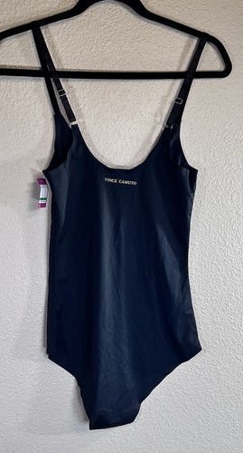 NWT Vince Camuto Size Large Shapewear Stretch Black V-Neck Bodysuit - Picture 5 of 9