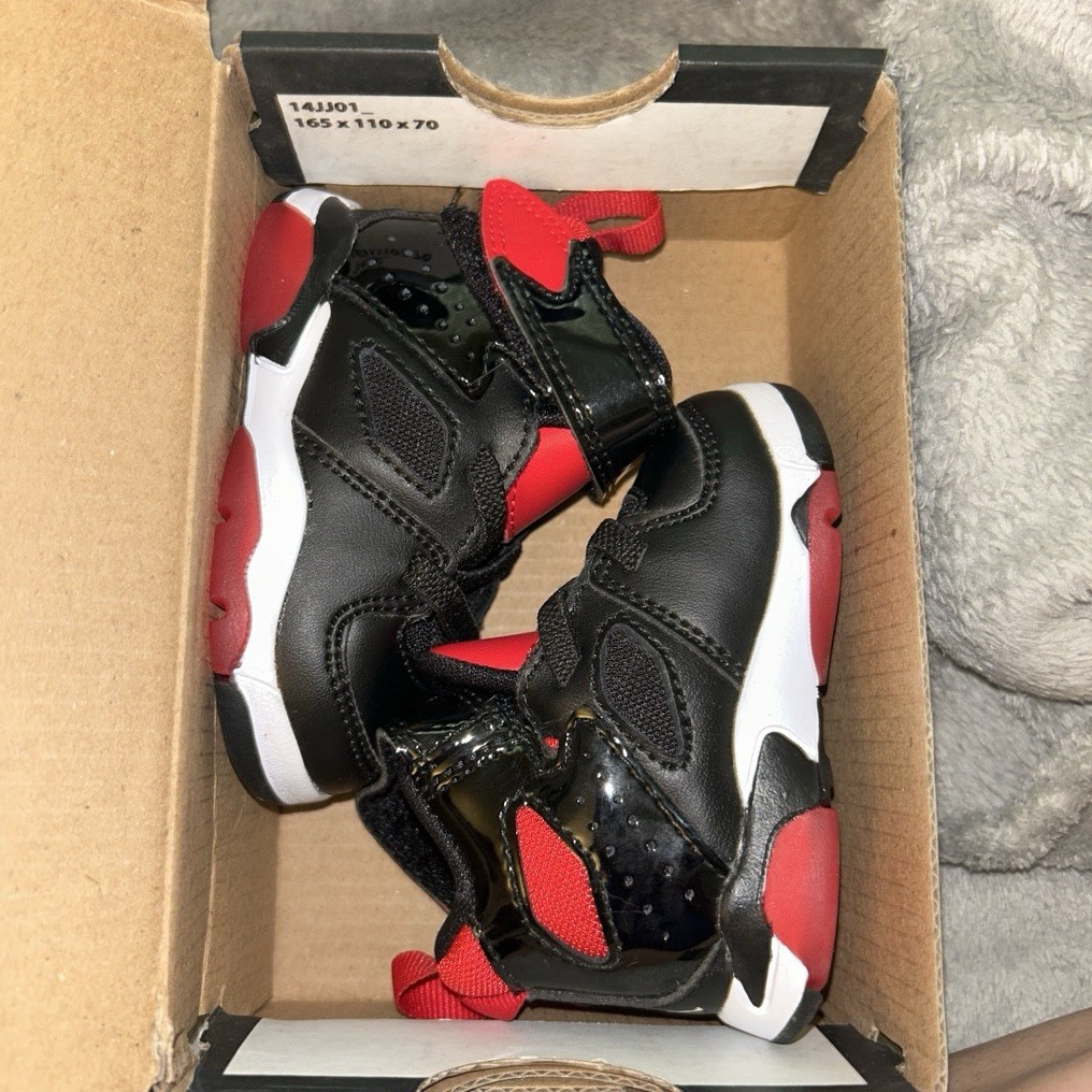 Jordan Flight Club '91 (TD) baby Sneaker 2C Black/White/Red