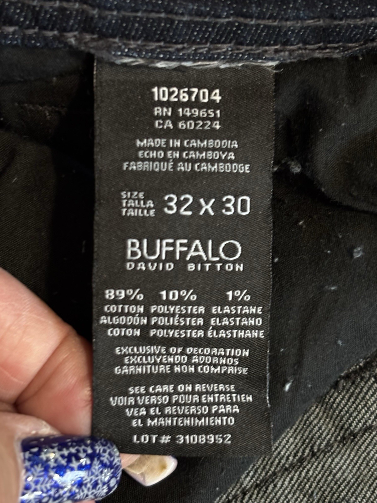 Buffalo Driven X Basic Straight Dark Wash Denim J… - image 7