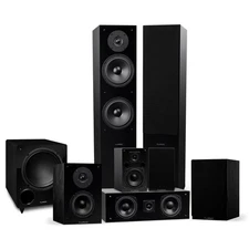 Fluance Elite Home Theater 7.1 Speaker System - Black Ash
