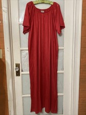 Anthony Richards 3X Red Silky Night Gown Long