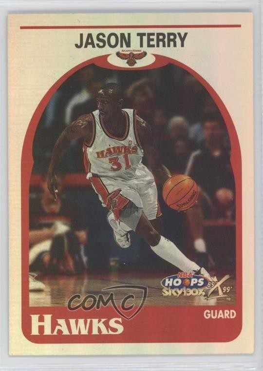 1999-00 Skybox NBA Hoops Decade Hoopla Plus Jason Terry #30 Rookie RC 0e5c