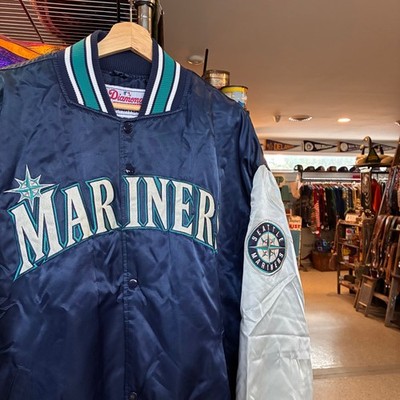 1990s Vintage SEATTLE MARINERS Bomber Jacket Starter MLB Baseball