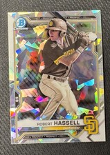 2021 Bowman - Chrome Prospects Robert Hassell Atomic Refractor (RC) #BCP-120