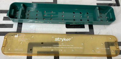 Stryker 233-032-108 Laparoscope Sterilization Tray 0233032108 17.5 X 3.25 X 2'' B