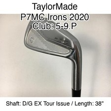 TaylorMade P7MC Irons 2020 5-9.P Iron Set 38" D/G EX Tour Issue S-200 Right-Hand