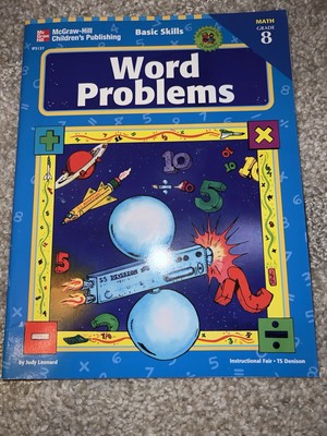 Word Problems Grade 8 Workbook   Basic Skills Math