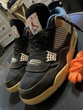 Jordan 4 Union La Noir lot Black Sz12 Mens No...