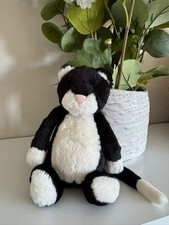 Jellycat Small Bashful Tuxedo Cat, rare and retired, Jelly 1666