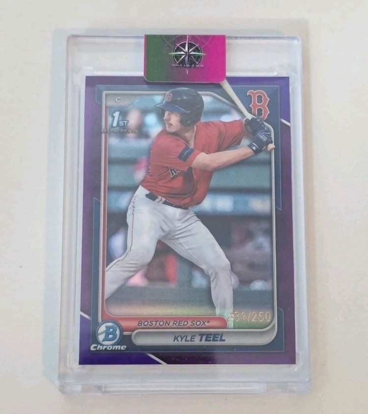 2024 Bowman - Chrome Prospects Kyle Teel #BCP-48 Purple Refractor /250 (RC)