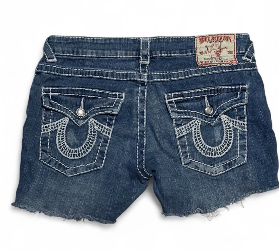 True Religion Blue Denim Shorts for Women for sale | eBay