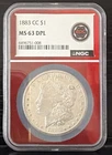 1883-CC Morgan Silver Dollar NGC MS63 DPL (DPL) Deep Proof Like!