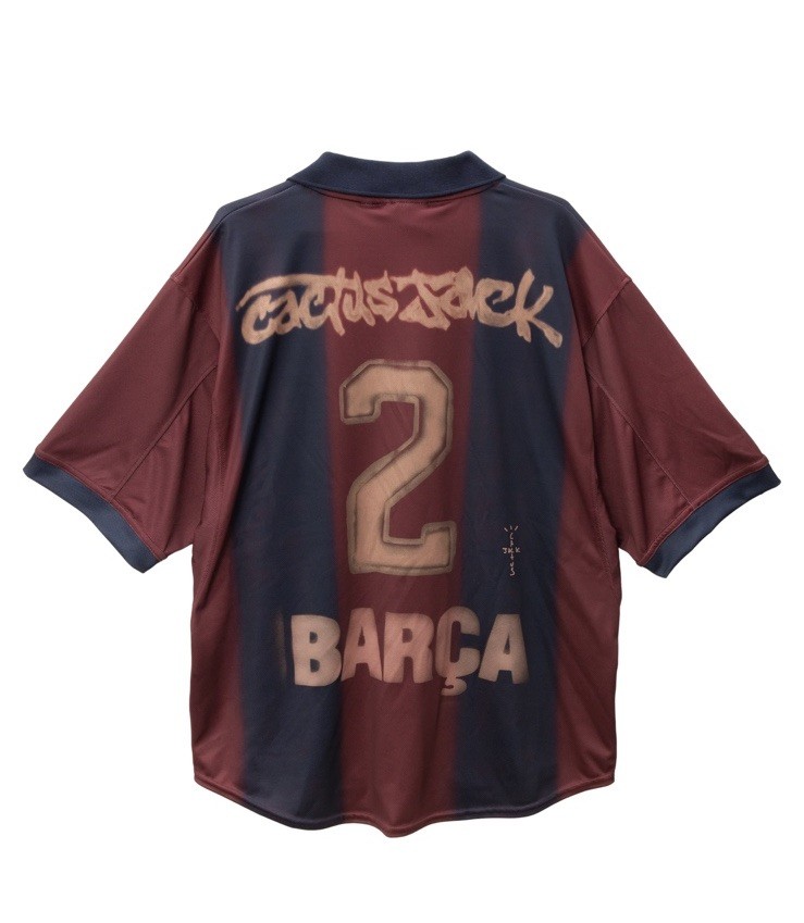 た*ず様 【新品】FCバルセロナ×トラビス L レトロ　2001 ユニフォーム た*ず様 【新品】FCバルセロナ×トラビス L レトロ 2001