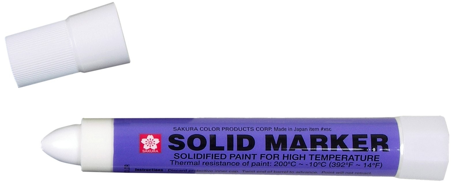 Sakura Solidified Paint Solid Marker, White (Box of 12),XSC-