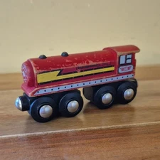 Maxim Enterprise Classic Red Wooden Magnetic Train