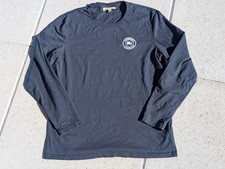 Burberry Jenson Knight Logo Long Sleeve Shirt Mens Large Dark Blue Pullover