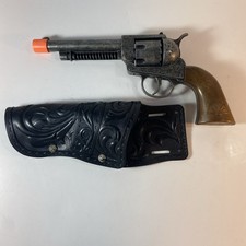 Edison Giocattoli Vintage Western Toy Cap Gun Revolver Made in Italy Metal