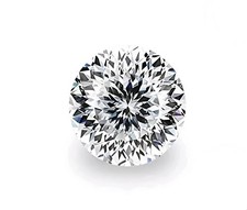 2 Ct Natural White Diamond Round Portuguese Cut VVS1 D Grade GDGL Certified D4