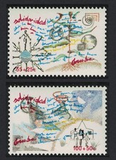 Aruba  Solidarity  2v 1990 MNH SG#82-83