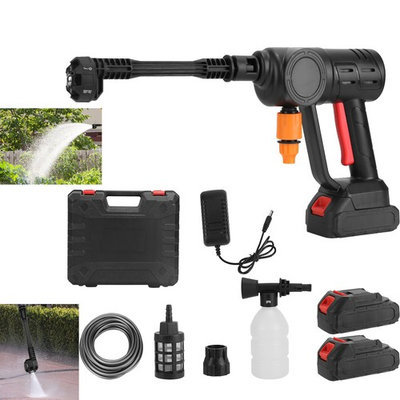 #ad Portable Cordless Electric High Pressure Water Spray Car Gun Washer Cleaner Yard $37.86