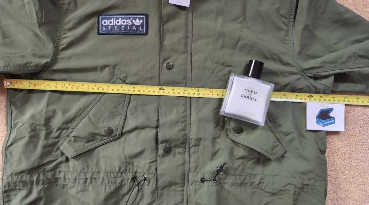 adidas SPZL Halewood Parka Jacket Wild Pine LARGE JN5429 25.5