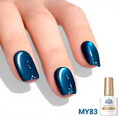 Born Pretty MY83 Sea Blue Cat Eye Magnetic Gel Nail Polish 10ml Teal
