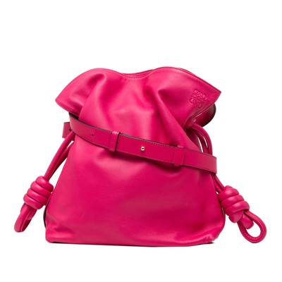 LOEWE Nappa Flamenco Tassel 22 Crossbody | Pre-Loved | Dark Pink | Authenticated