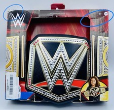 WWE Championship Belt Replica Kids Toys Adjustable Hook Loop Damage Package