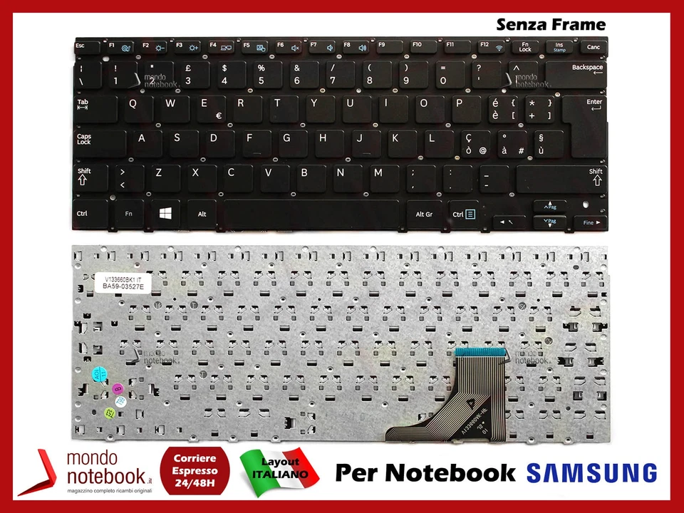 Clavier Keyboard ITA SAMSUNG NP530U3C NP530U3B NP540U3C NP535U3C - Photo 1/1