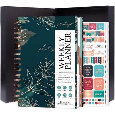 PLANBERRY Weekly Planner Premium   Undated Life Organizer & Budget Planner   ...