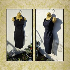 Boohoo sz 10 Little Black Bodycon Bardot Off Shoulder Party Evening Dressy Dress