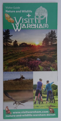 Visit WAREHAM(Dorset) Visitor Guide Leaflet. Nature & Wildlife c2022. Map