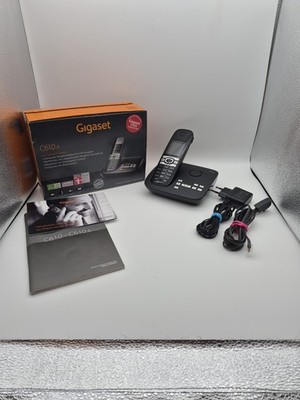 Siemens Gigaset C610A Telefon mit Anrufbeantworter - Eco DECT - Pianoschwarz